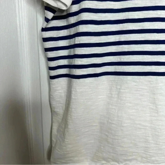 Old Navy T-Shirt White / Blue Stripes Size Large - Picture 15 of 16